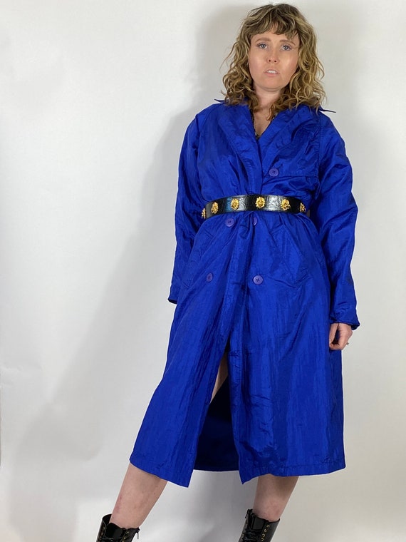 Royal Blue Trench Coat