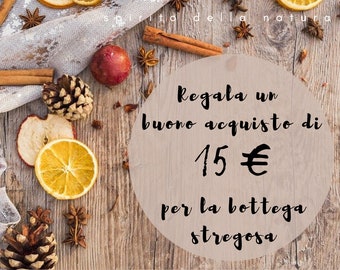 Gift card worth 15 euros - handcrafted gifts, shopping vouchers