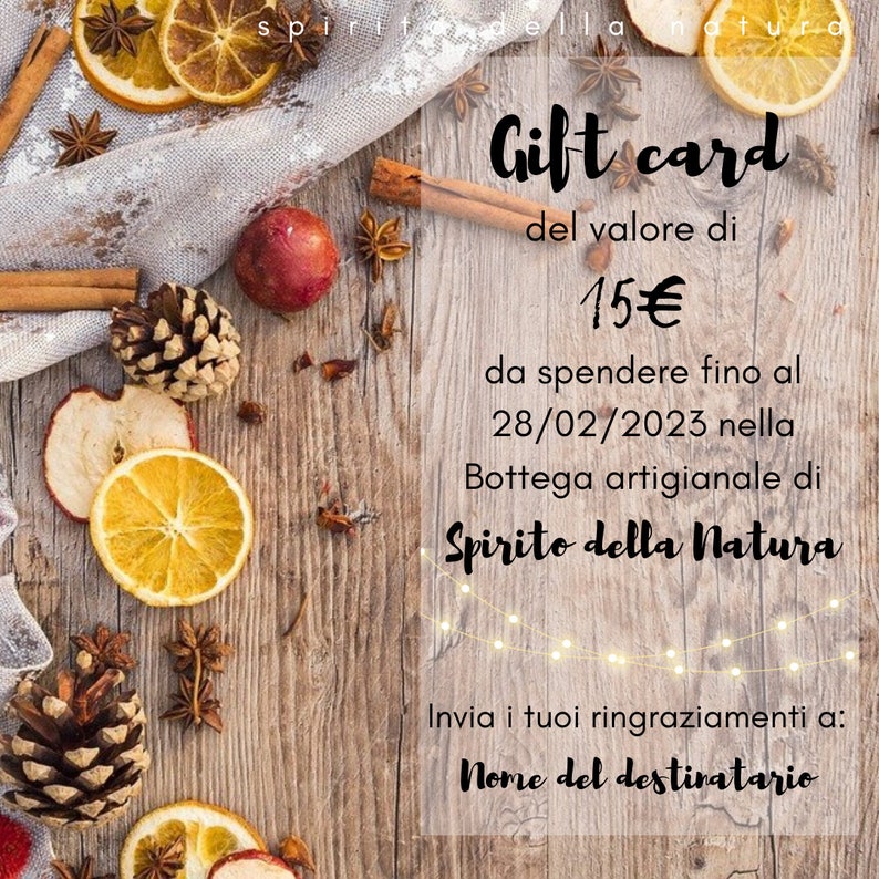Gift card worth 15 euros handcrafted gifts, shopping vouchers image 2