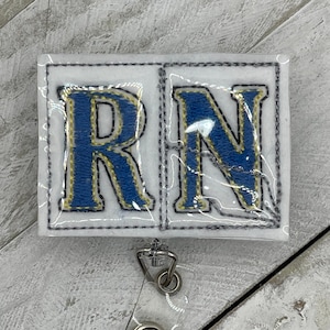 New Orleans French Quarter Street Tiles inspired “RN” retractable badge reel
