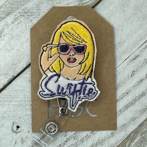 T. S. Swiftie inspired retractable badge reel