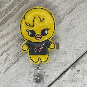 SKZOO inspired felix Chick full body retractable badge holder