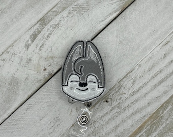 SKZOO inspired Wolf badge holder