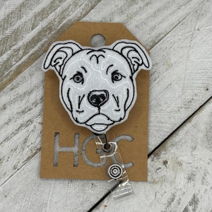Pit Bull solid retractable badge holder