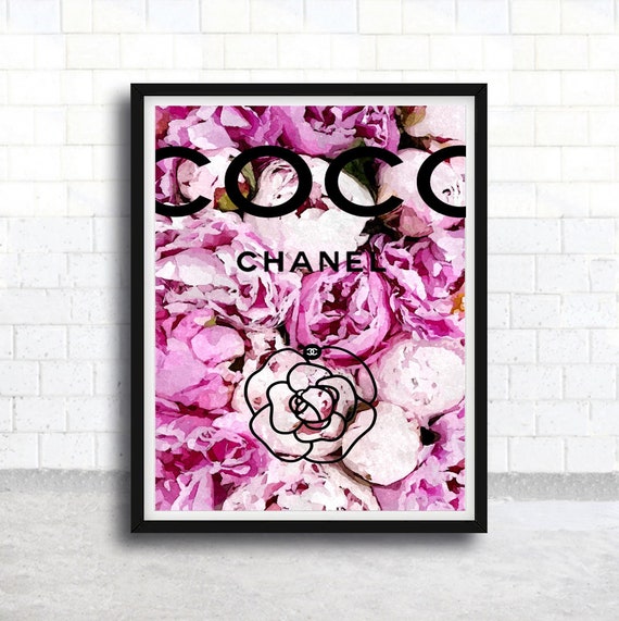 Modern Quote Digital Typography Floral Wall Art Set of 3 Bohemian Pink ...