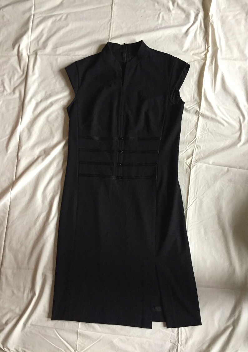 mandarin collar cocktail dress