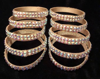 Bracelet for ballroom dance, ballroom jewelry, ballroom dance bracelets, AB rhinestone bracelets, bracelet sets