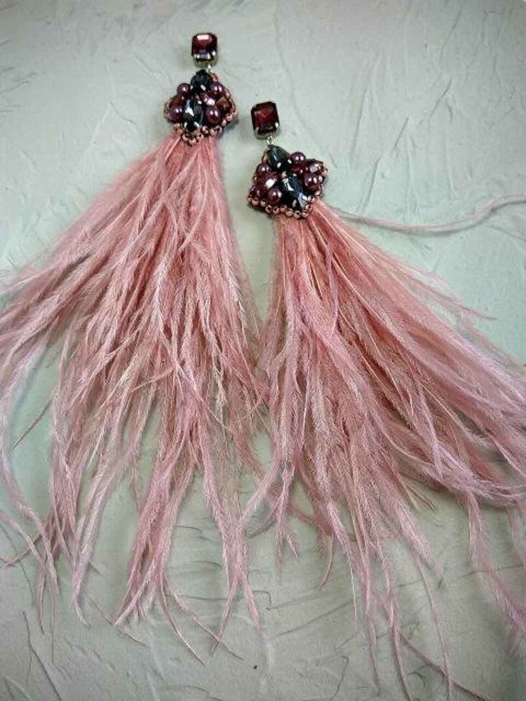 Buy Macrame Earrings Feather, Feather Earrings, Boho Earrings, Macrame  Jewelry, Summer Jewelry, Boho Jewelry, Cotton Earrings, Feather, Old Pink  Online in India - Etsy