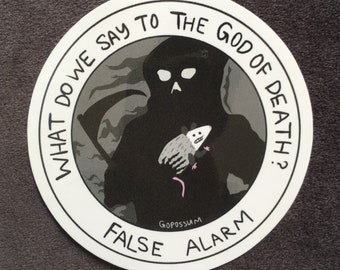 death-dodging possum sticker