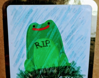 froggy tombstone