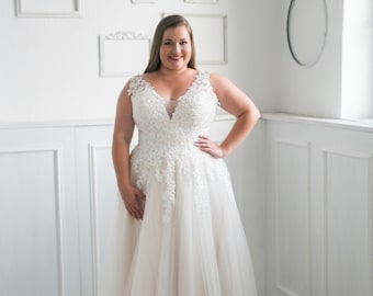 Items Similar To Vintage Wedding Dress 80s Bridal Gown Large