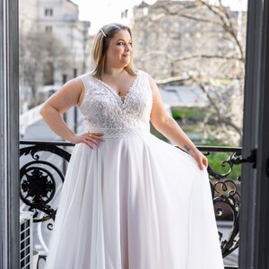 Vestido de novia Lasabina Millie tallas grandes imagen 1
