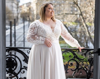 Lasabina Gloria plus size wedding dress