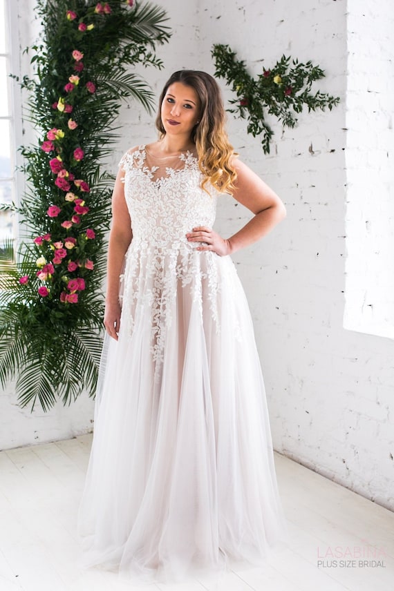 lasabina plus size bridal