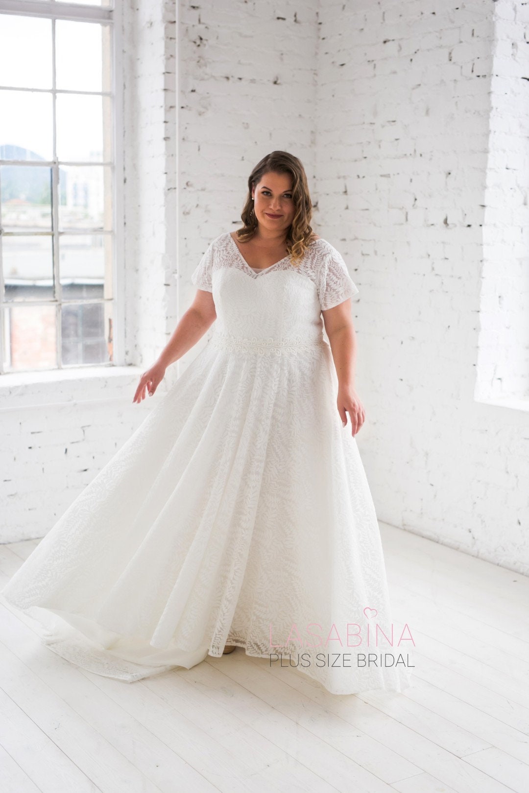 Plus Size Wedding Dress, Vintage Plus Size Wedding Dress, Vintage Lace ...