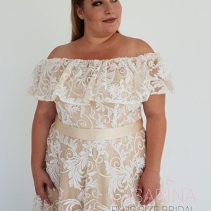 Plus size wedding dress, plussizeweddingdress, boho wedding dress, bohemian wedding dress image 9