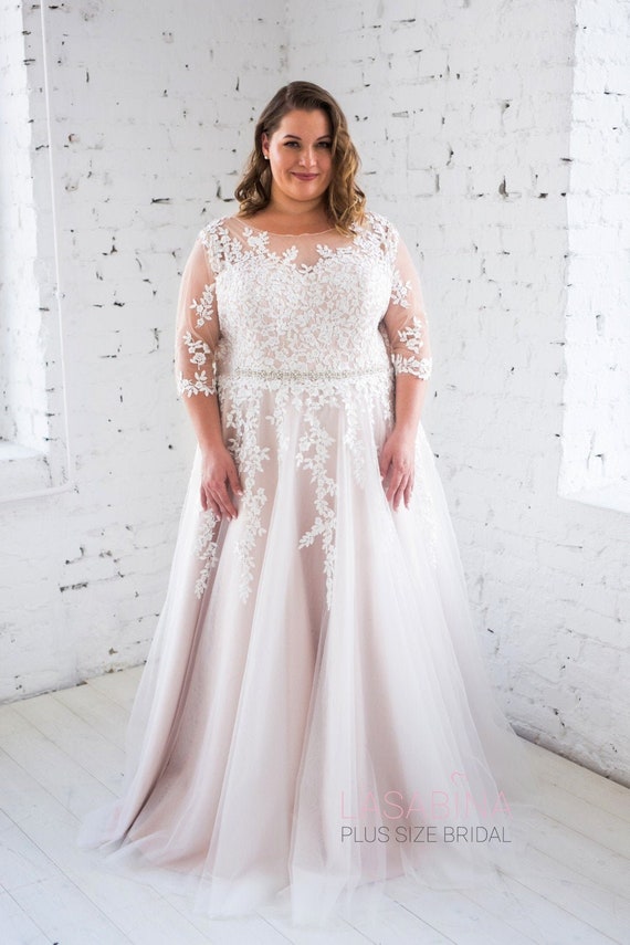etsy plus size wedding dress