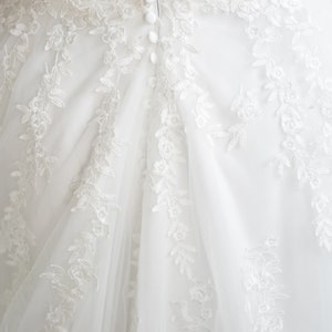 Plus size wedding dress with small sleeves image 6