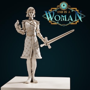 Half-Elf Warlock - Jilsa Rennwin - 3D Printed Miniature From &quot;DnD Is A Woman&quot; Campaign