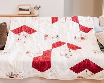 Edredón de regazo personalizado Hexagon Pink