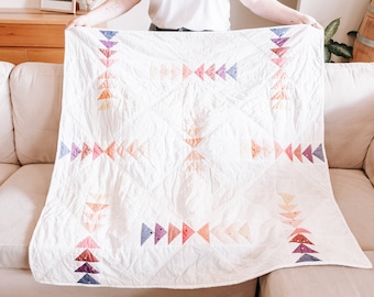 Custom Triangle Handmade Lap Quilt