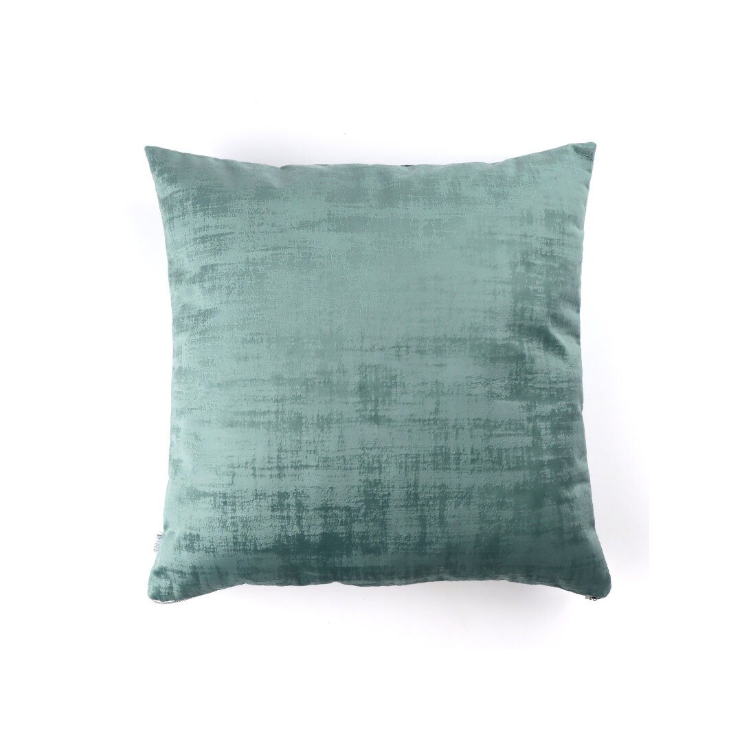 Indoor Pillows Light Blue Faux Suede Pillows Velvet Pillow Covers 18x18 Bonhause Grey Leaves Pillow Covers 18x18 Silver  Foil Stamping Housse Coussin Decoratif