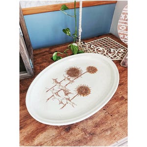 Thistle ceramic dish