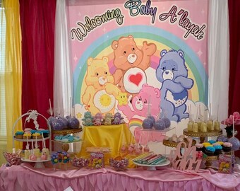 care bear baby shower theme