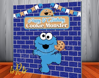 Cookie Monster Bday Etsy