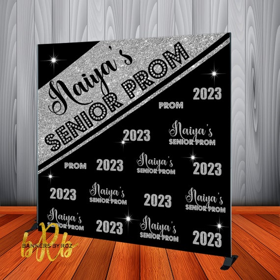 Prom Backdrop Step and Repeat for any Special Event including Graduation 2024 - Class of 2024 Graduation Banner - Prom Send Off Backdrop