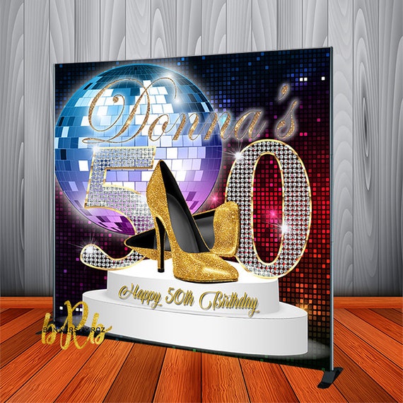 Disco Ball Backdrop Step And Repeat For Any Special Event Disco Ball Backdrop Step And Repeat For
