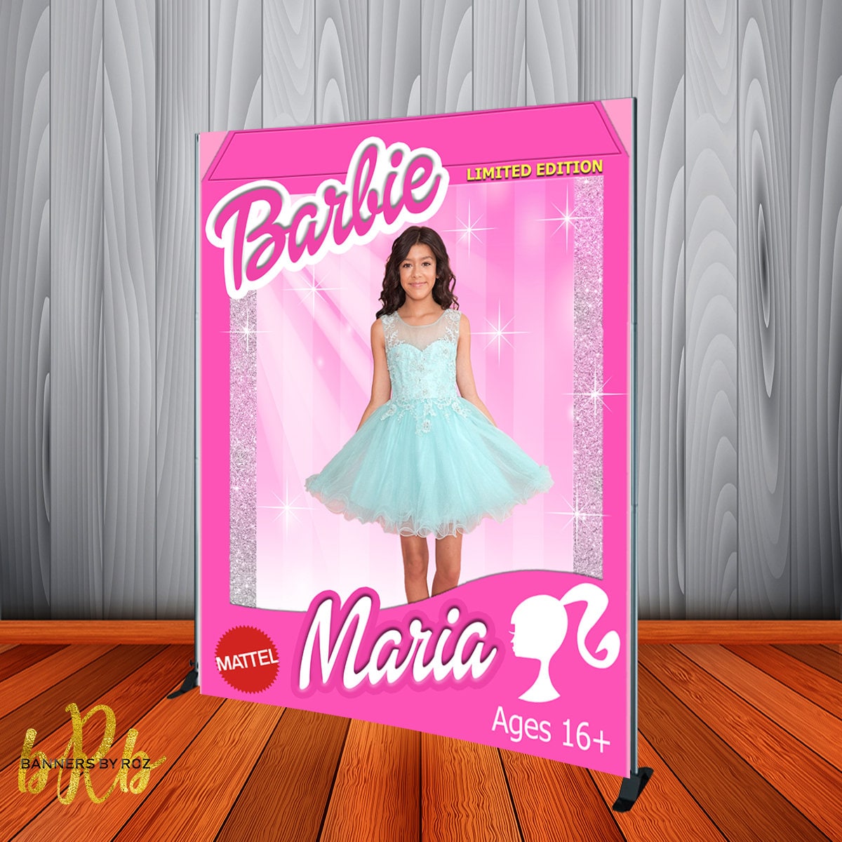 Barbie Doll Box Photo Backdrop Personalized for Sweet 16 | Etsy
