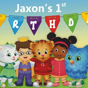 Daniel Tiger Birthday Banner Happy Birthday Banner Custom | Etsy