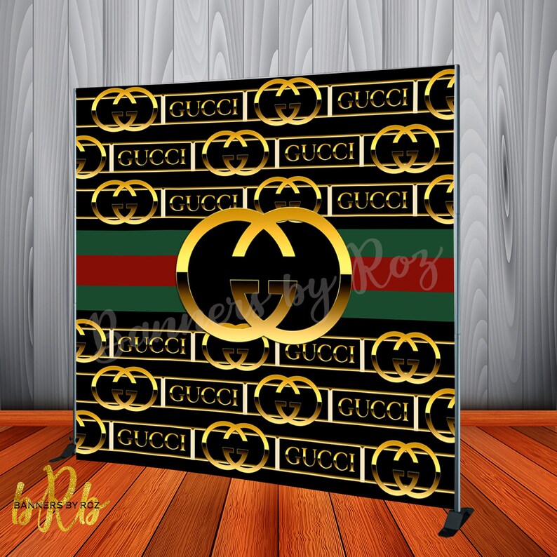 Gucci Inspired Step Repeat Backdrop For Sweet 16 Birthday Etsy