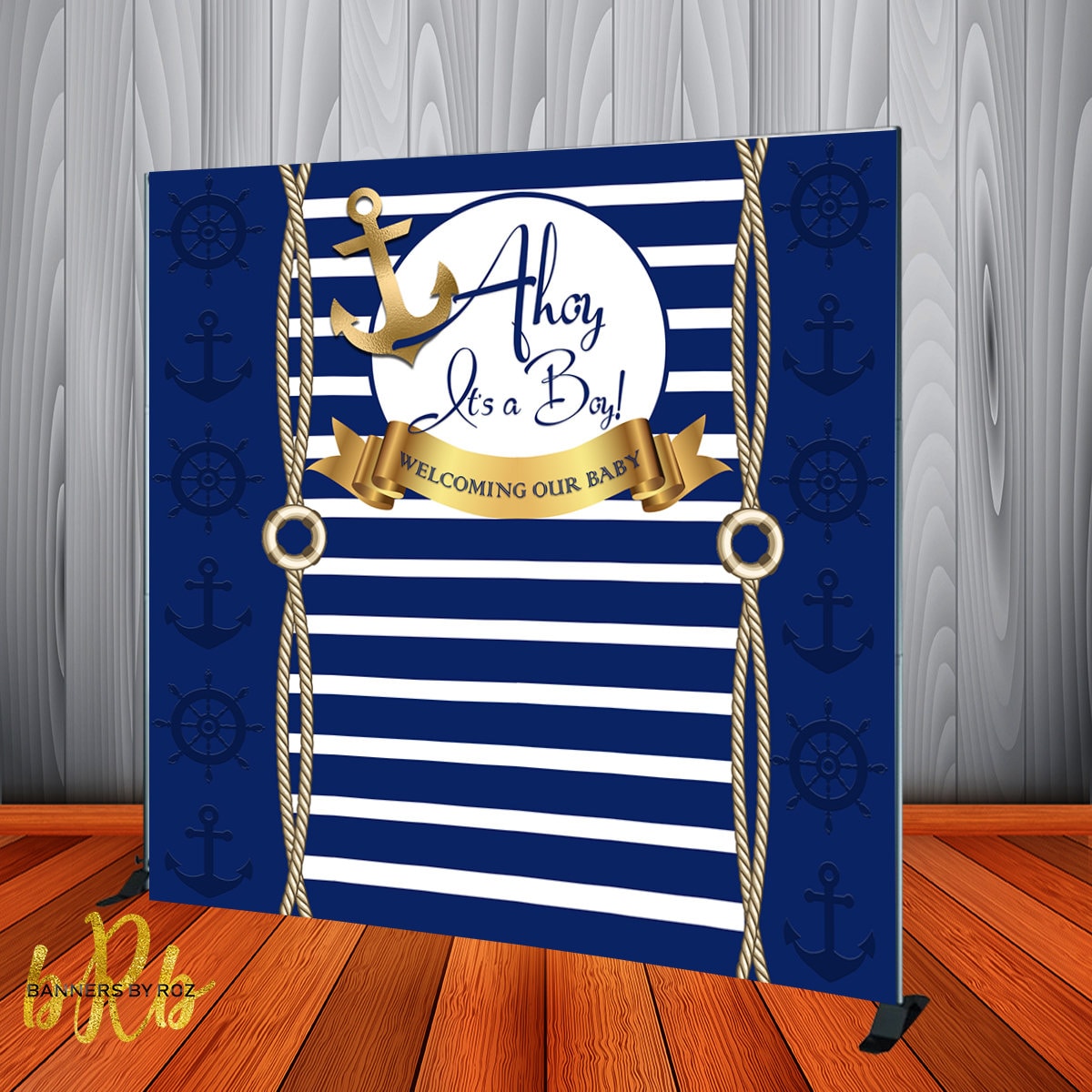 Ahoy Its A Boy Banner Ahoy It's A Boy Backdrop Nautical Theme Baby Shower  Backdrop Ocean Lighthouse Ship Anchor Seagull Coral Seashell Starfish Conch  Themed Boy Baby Shower Party Decorations Background,5x3ft Starfish, image size:1200x1200