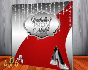 Prom Backdrop Step and Repeat for any Special Event including Homecoming - Graduation & Birthday.