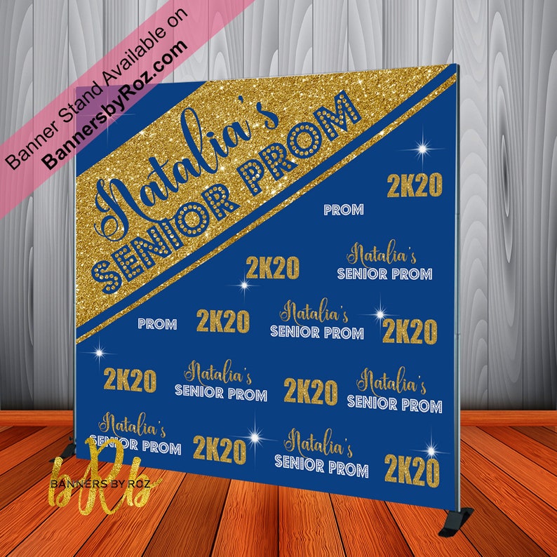Prom 2k20 2024 Prom Backdrop Step and Repeat - Personalized Prom Send off Banner ...