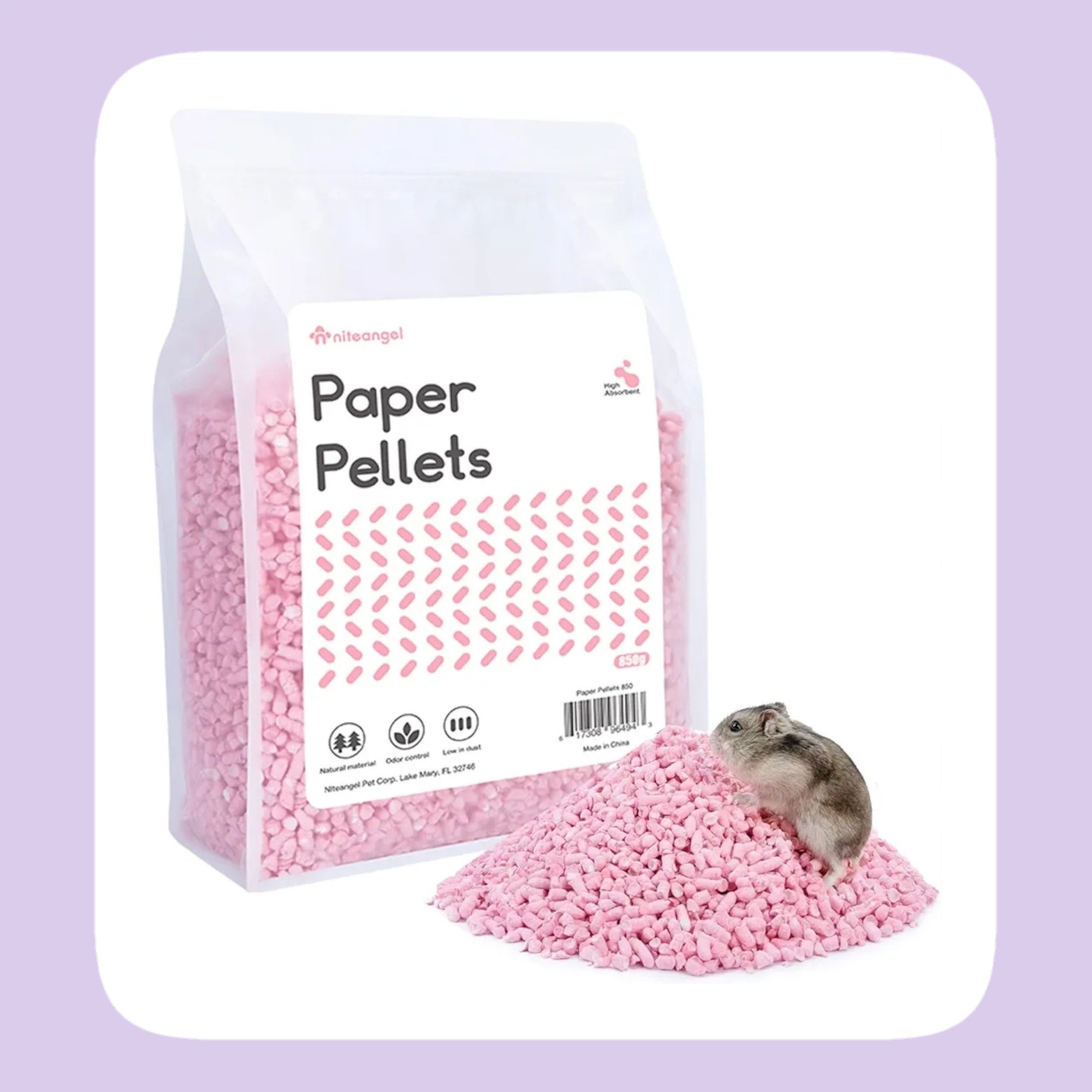 Tiny Fluffy Friendniteangelpastel Paper Pellets Bedding Hamster Mouse