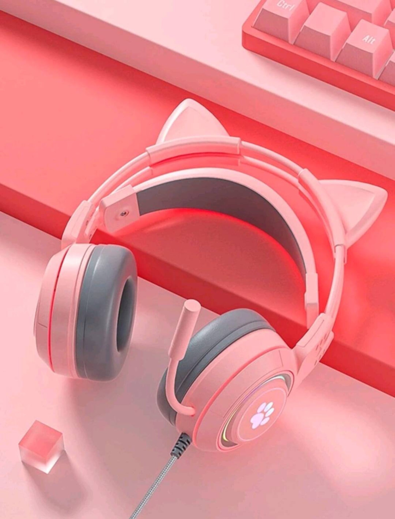 Discord Kitten Kitten Ear Gaming Headset Gamer Egirl Etsy UK