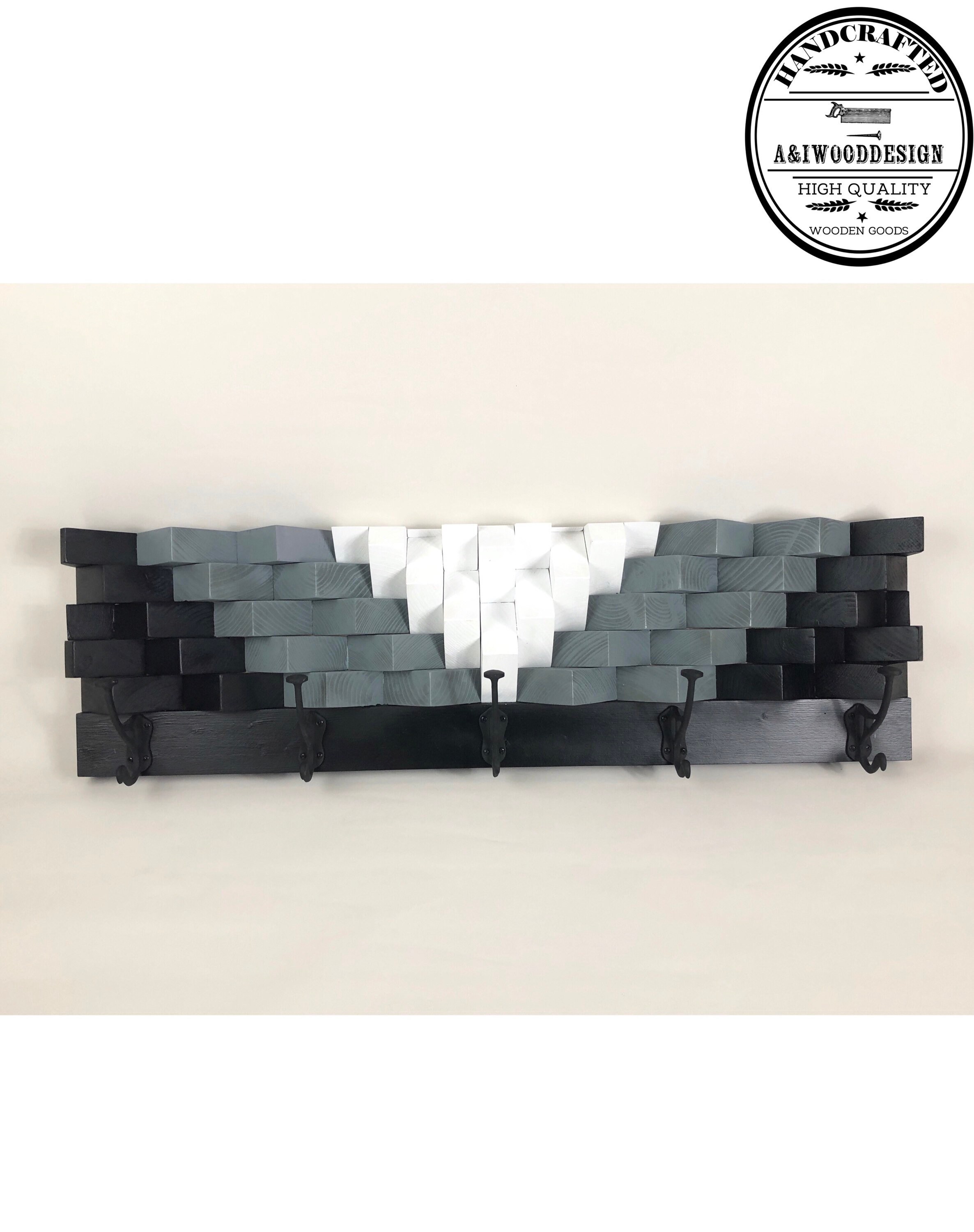 Wall Art Design Unique Coat Rack Abstract Coat Rack Modern Etsy