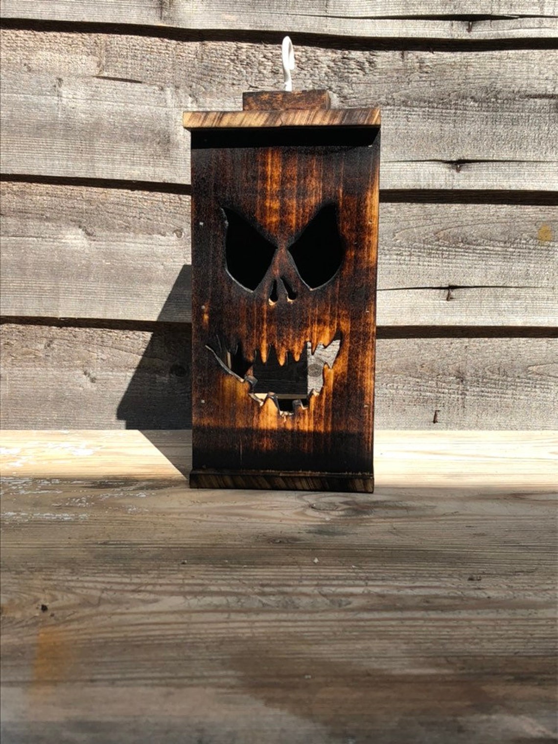 Wooden Halloween Lanterns . Halloween Decoration Etsy