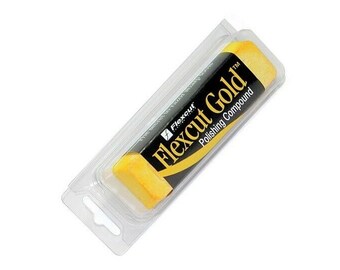 FLEXCUT Gold Polishing Compound for use on a Strop or Buffer