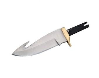 Guthook Knife Blade Blank 4" Stainless with Brass Guard