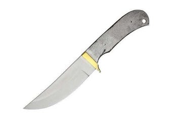 Drop Point Knife Blade Blank 4.5" Stainless Full Tang