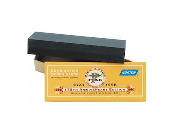 NORTON Pike 6 inch CRYSTOLON Coarse and Fine Sharpening Stone