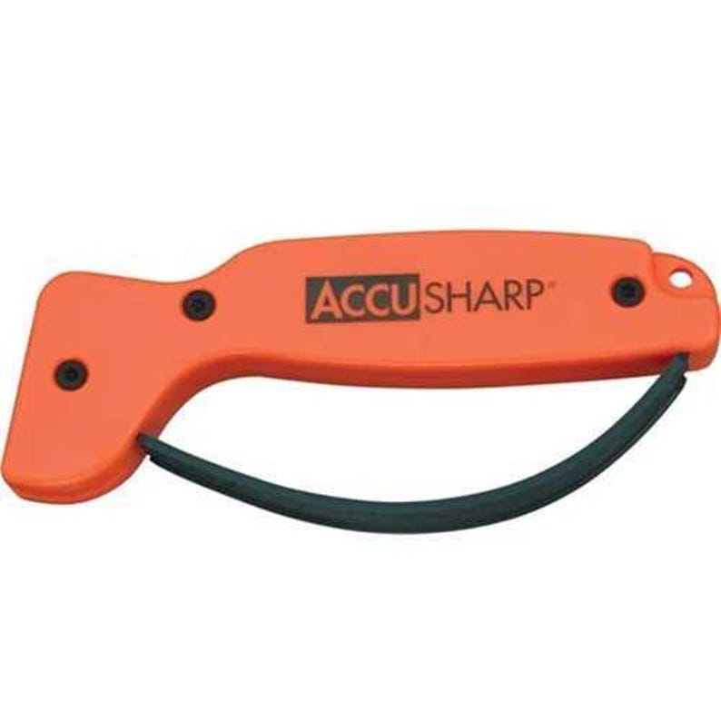 AccuSharp Knife and Tool Sharpener Blaze Orange Handle image 1