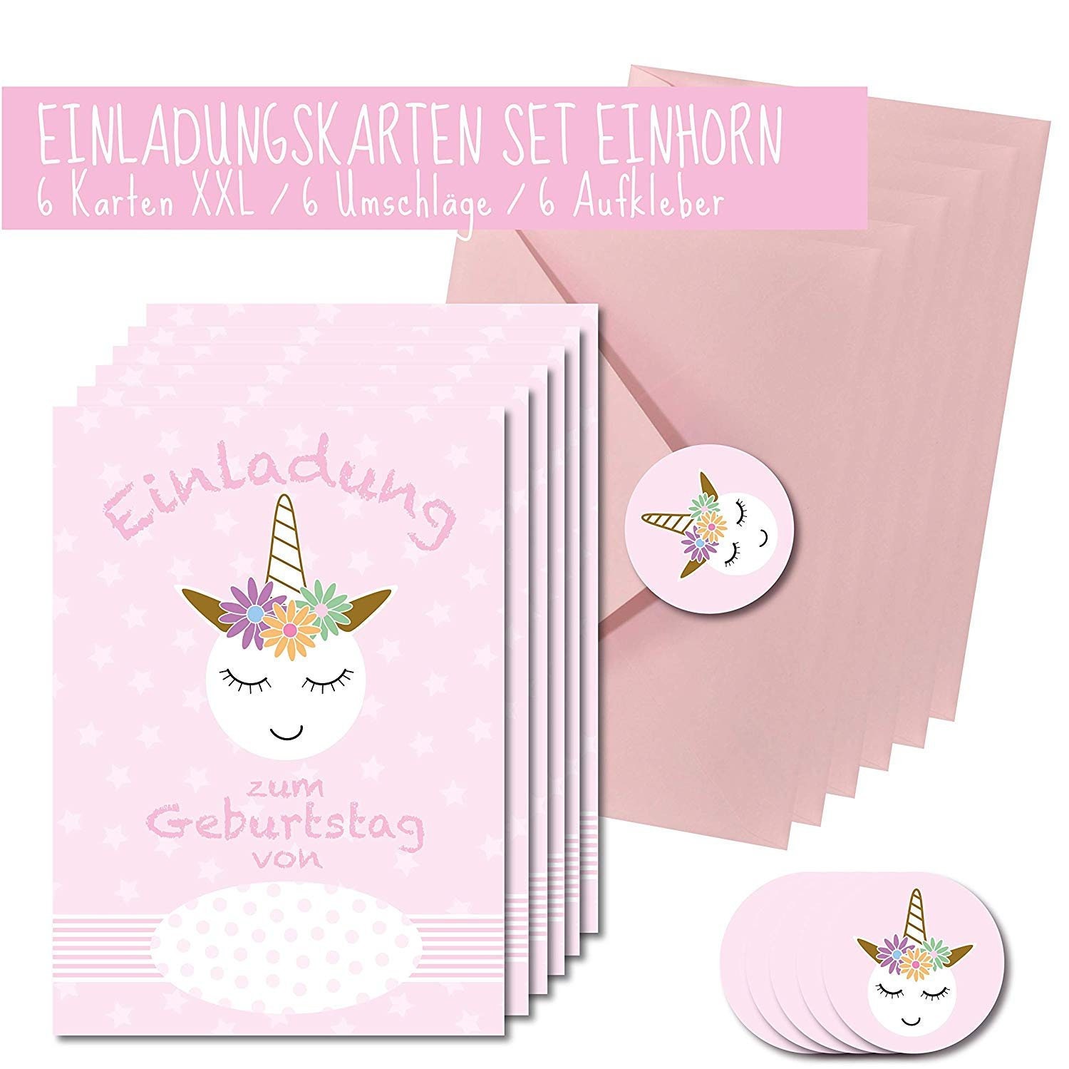 Biglietti Invito compleanno unicorno per bambini in italiano. Set 20  Cartoline per festa di compleanno bambina bambino. Sei invitato al  compleanno e recapiti per conferma partecipazione alla festa : :  Cancelleria e