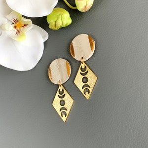 Earrings Dangle Earrings + handmade + minimalist + statement earring + JANERA earrings