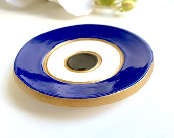Evil Eye Ring Dish, Unique Wedding Favor, Gift for Her, Gift for Bride-to-Be, Trinket Dish, Jewelry Dish, Ring Bowl, Earring Bowl