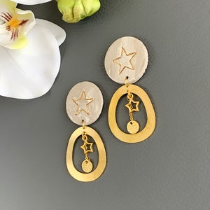 Earrings Dangle Earrings + handmade + minimalist + statement earring + FIZMERA earrings